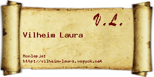 Vilheim Laura névjegykártya